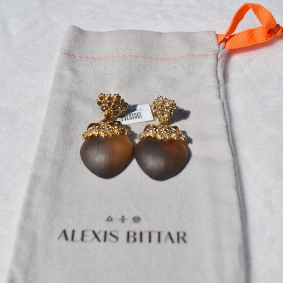Alexis Bittar | Crystal & Lucite Drop Earrings - Picture 9 of 15